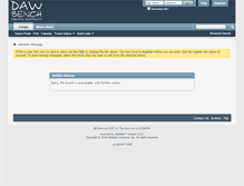 Tablet Screenshot of forum.dawbench.com